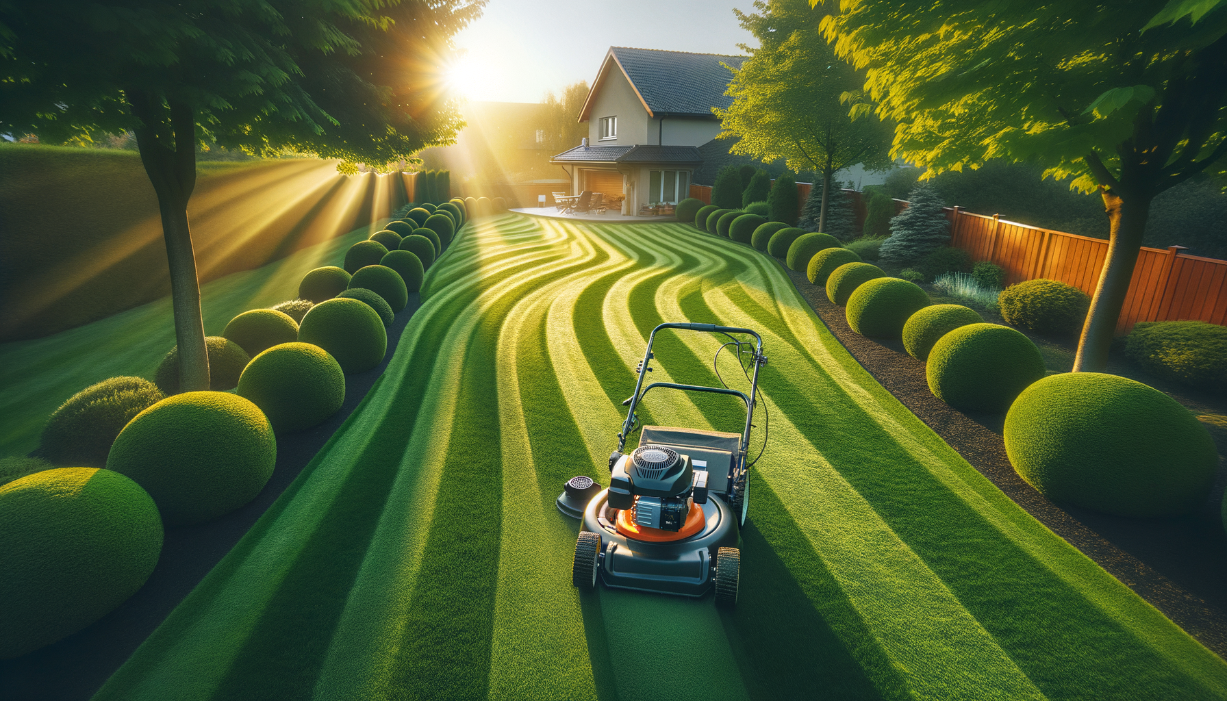 Professional lawn mowing