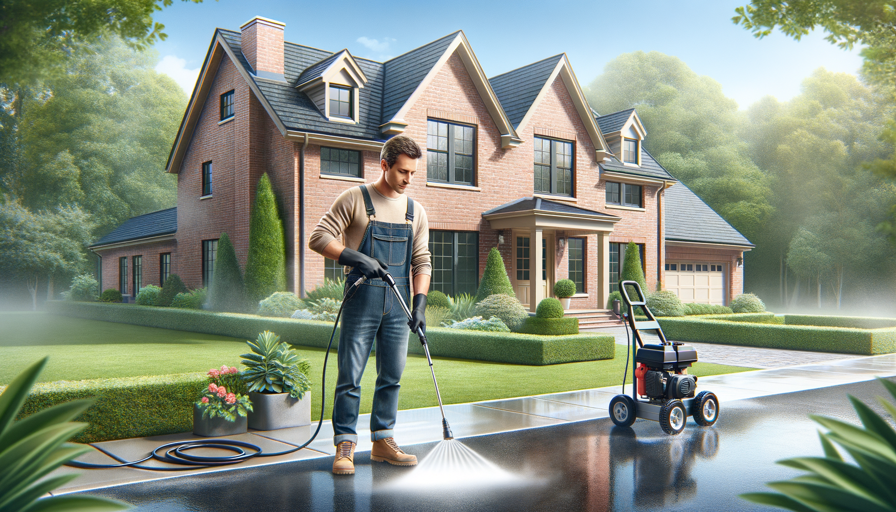 Pressure washing service